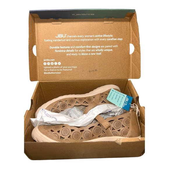 JAMBU & CO JBU Women’s Anne Taupe Shimmer Shoes – Size 8 (New with Box) - Picture 3 of 15